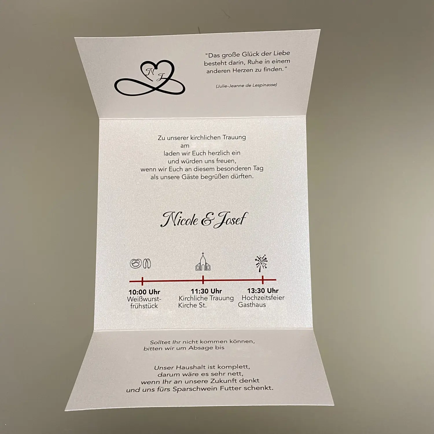 GIORTI - Geschenkartikel - Hochzeitspapeterie