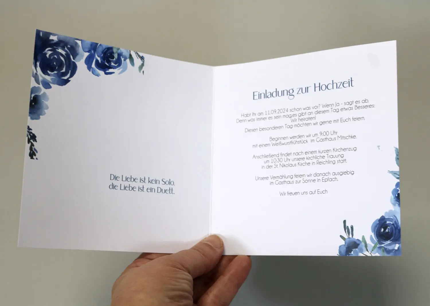 GIORTI - Geschenkeladen - Einladung